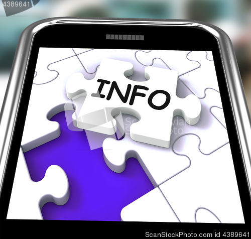 Image of Info On Smartphone Showing Advisory