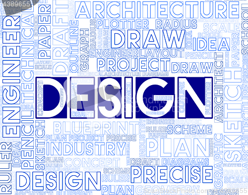 Image of Design Words Indicates Designs Creation And Designer