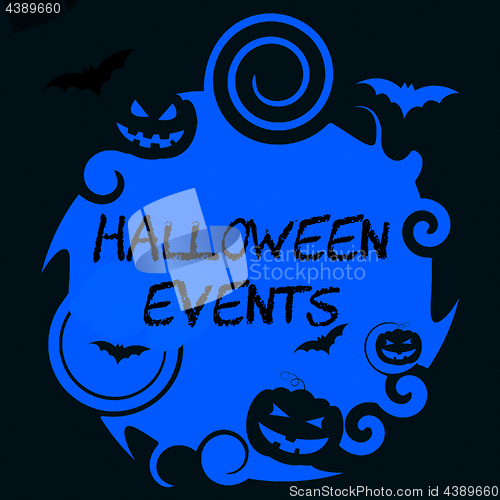 Image of Halloween Events Represents Trick Or Treat And Affair