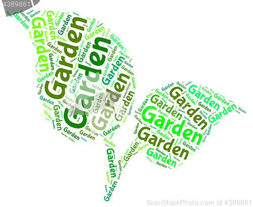 Image of Garden Word Represents Words Outside And Lawns