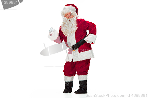 Image of Portrait of Man in Santa Claus Costume