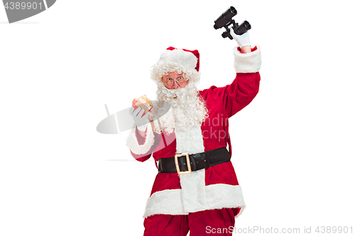 Image of Portrait of Man in Santa Claus Costume