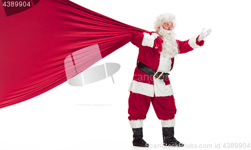 Image of Portrait of Man in Santa Claus Costume