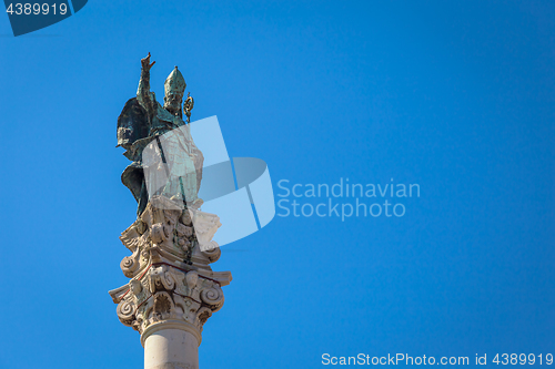 Image of Santo Oronzo Column in Lecce, Italy