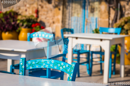 Image of Tables in a traditional Italian Restaurant in Sicily