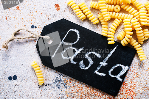 Image of raw pasta