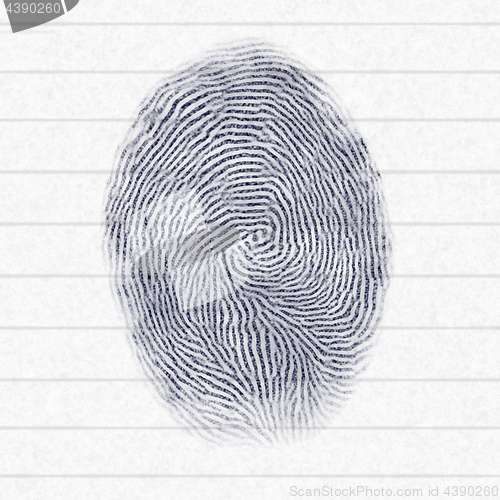 Image of typical finger print