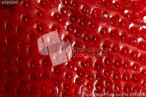 Image of Closeup of garden strawberry