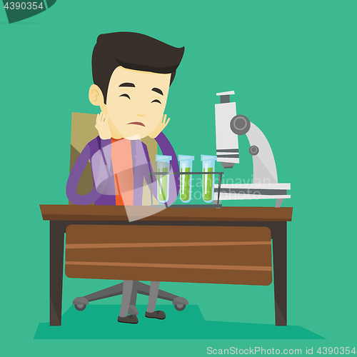 Image of Student working at laboratory class.