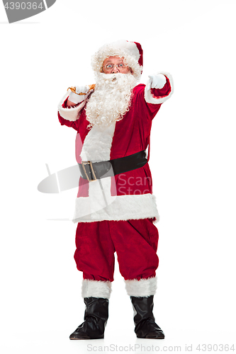 Image of Portrait of Man in Santa Claus Costume