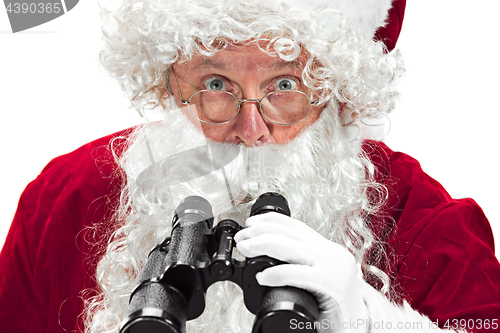 Image of Portrait of Man in Santa Claus Costume