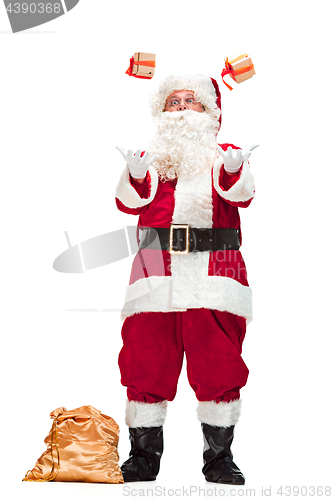 Image of Portrait of Man in Santa Claus Costume