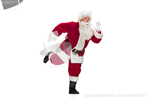 Image of Portrait of Man in Santa Claus Costume