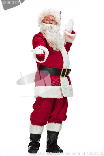 Image of Portrait of Man in Santa Claus Costume