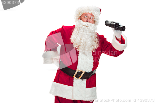 Image of Portrait of Man in Santa Claus Costume