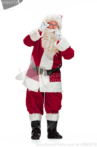 Image of Portrait of Man in Santa Claus Costume