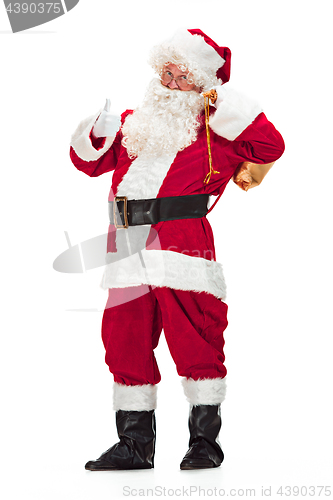 Image of Portrait of Man in Santa Claus Costume