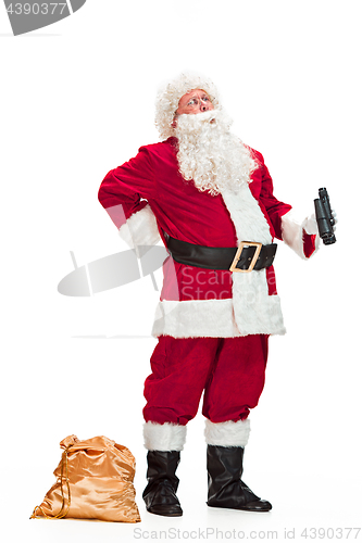 Image of Portrait of Man in Santa Claus Costume