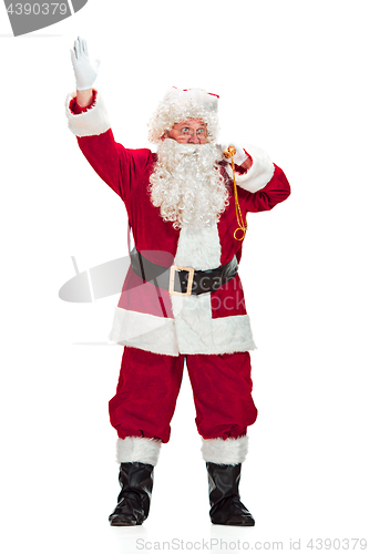 Image of Portrait of Man in Santa Claus Costume