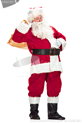 Image of Portrait of Man in Santa Claus Costume