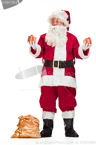 Image of Portrait of Man in Santa Claus Costume