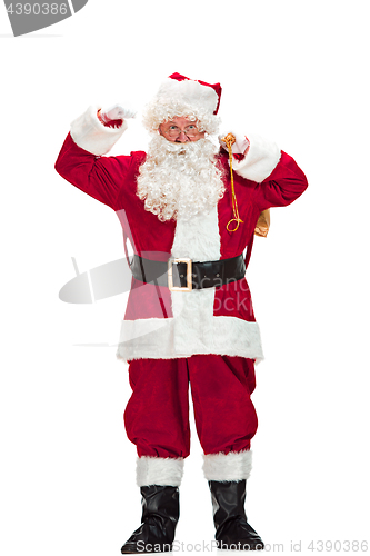 Image of Portrait of Man in Santa Claus Costume