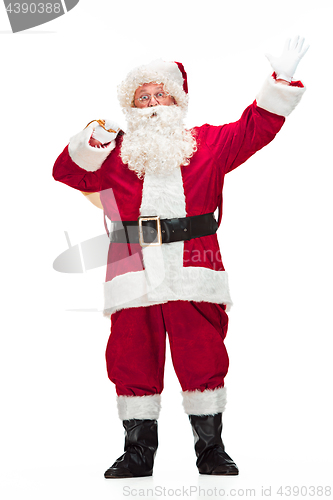 Image of Portrait of Man in Santa Claus Costume