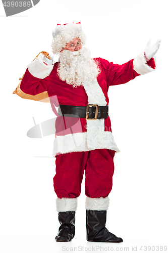 Image of Portrait of Man in Santa Claus Costume