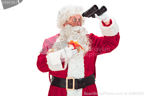 Image of Portrait of Man in Santa Claus Costume