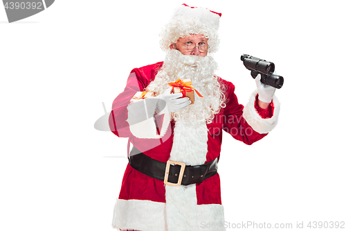 Image of Portrait of Man in Santa Claus Costume