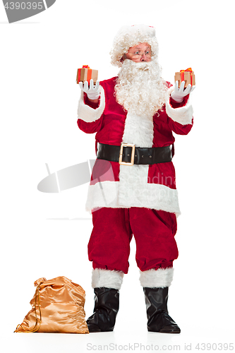 Image of Portrait of Man in Santa Claus Costume