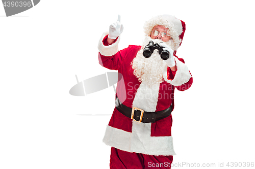 Image of Portrait of Man in Santa Claus Costume