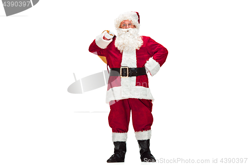 Image of Portrait of Man in Santa Claus Costume