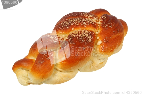 Image of Challah bun on white