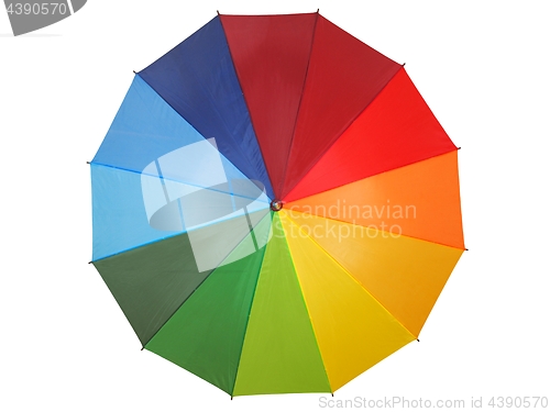 Image of Rainbow umbrella on white