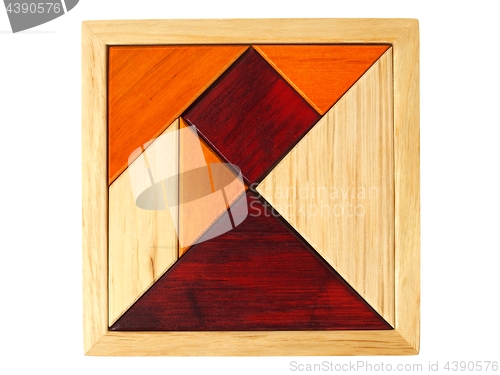 Image of Tangram puzzle on white