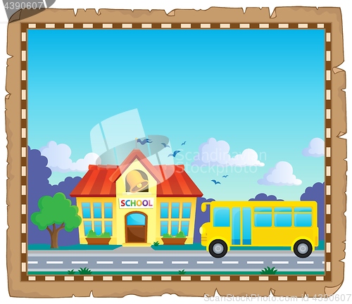 Image of Parchment with school bus 5