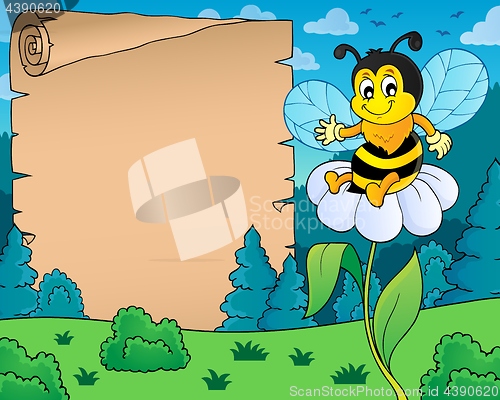 Image of Parchment with happy bee theme 4