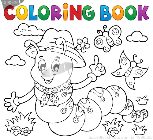 Image of Coloring book happy caterpillar 1