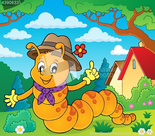 Image of Happy caterpillar theme image 2