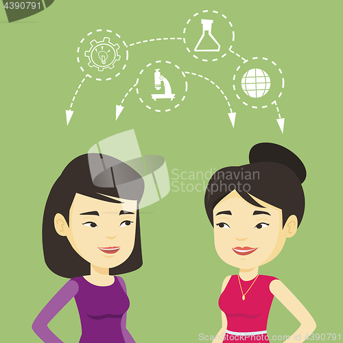 Image of Students sharing with the ideas.