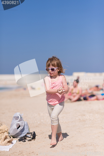 Image of little girl at beach