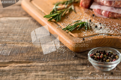 Image of The meat steak on kitchen