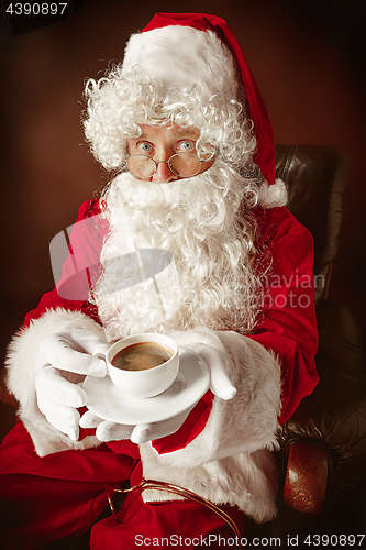 Image of Portrait of Man in Santa Claus Costume