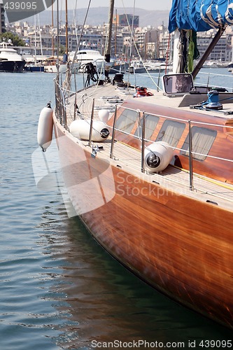 Image of yacht at marina