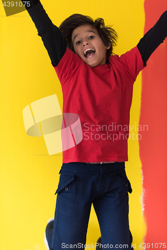 Image of Portrait of a happy young boy