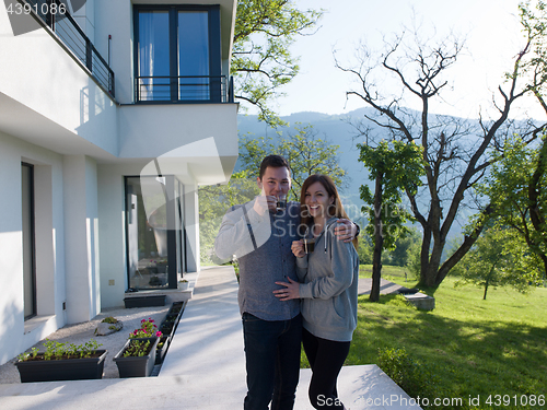 Image of couple enjoying morning coffee