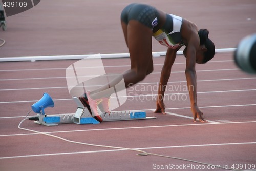 Image of woman at starting point