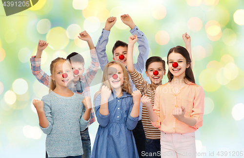 Image of happy children at red nose day