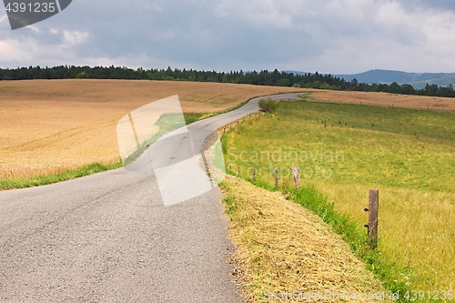 Image of Road through farmlands